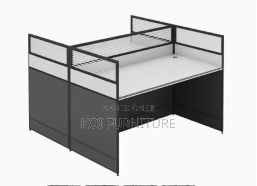 Office Desk : 2‐Way Modern Modular Office Workstation