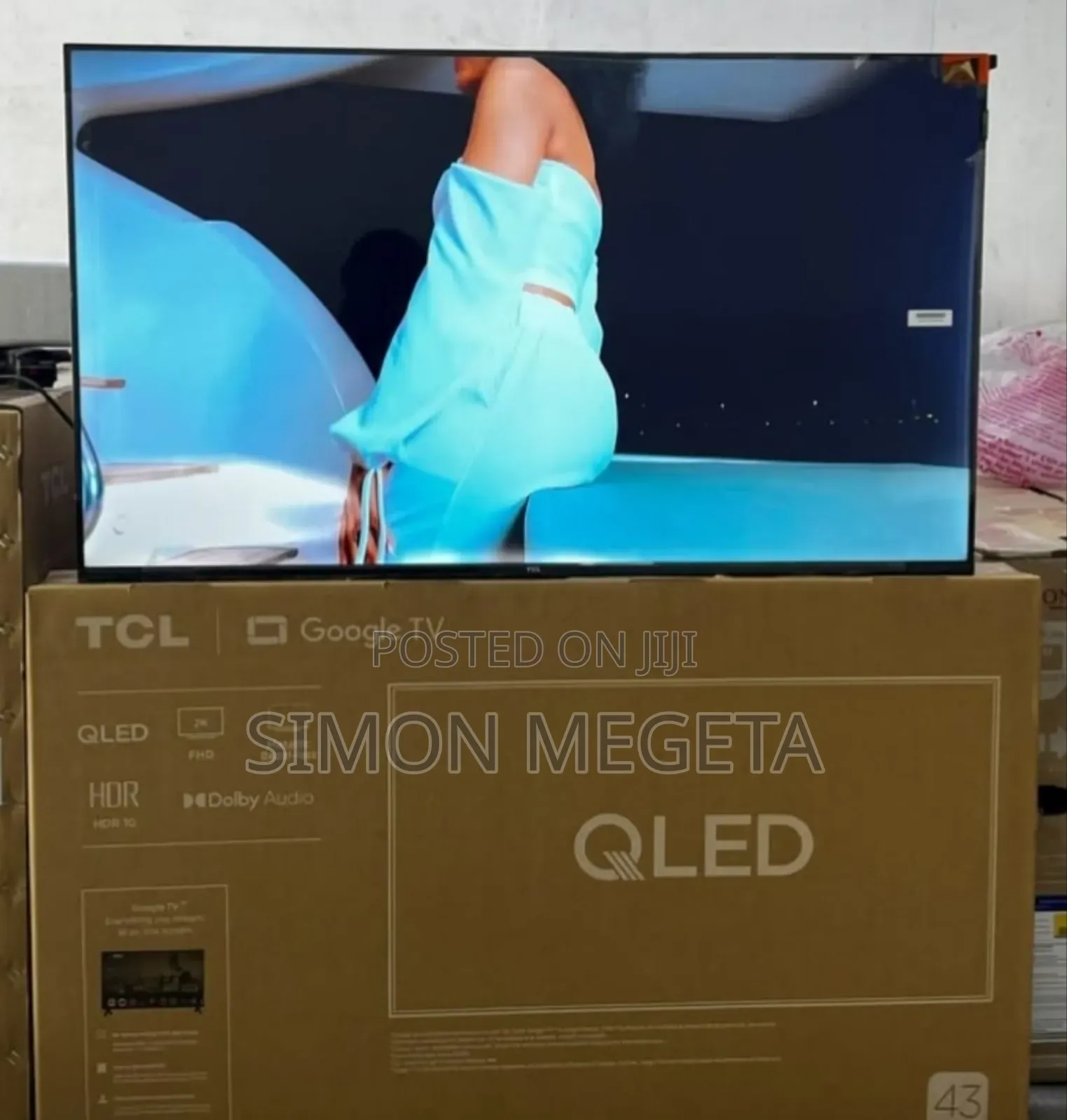 Wifi Enabled TCL 43 Inch Qled Google Tv /HDR/ Dolby Audio