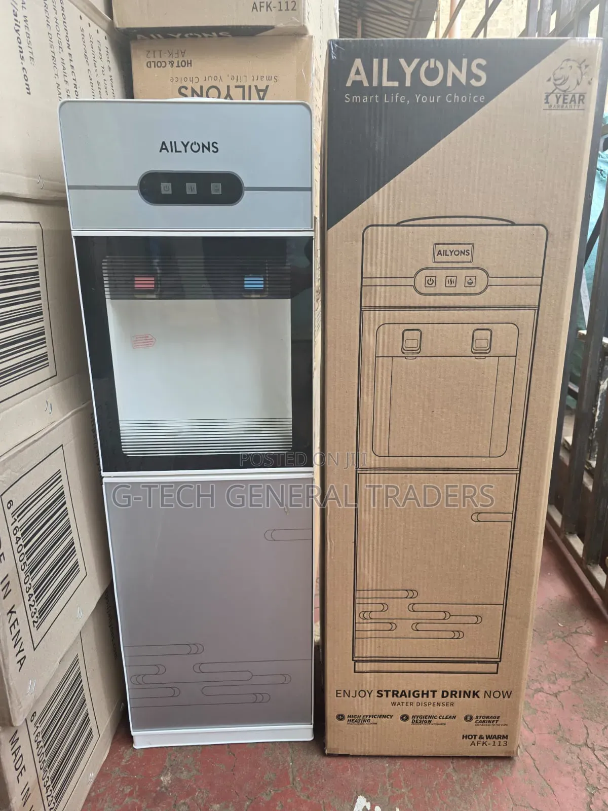 Ailyons 2tap Hot and Normal Free Standing Water Dispenser
