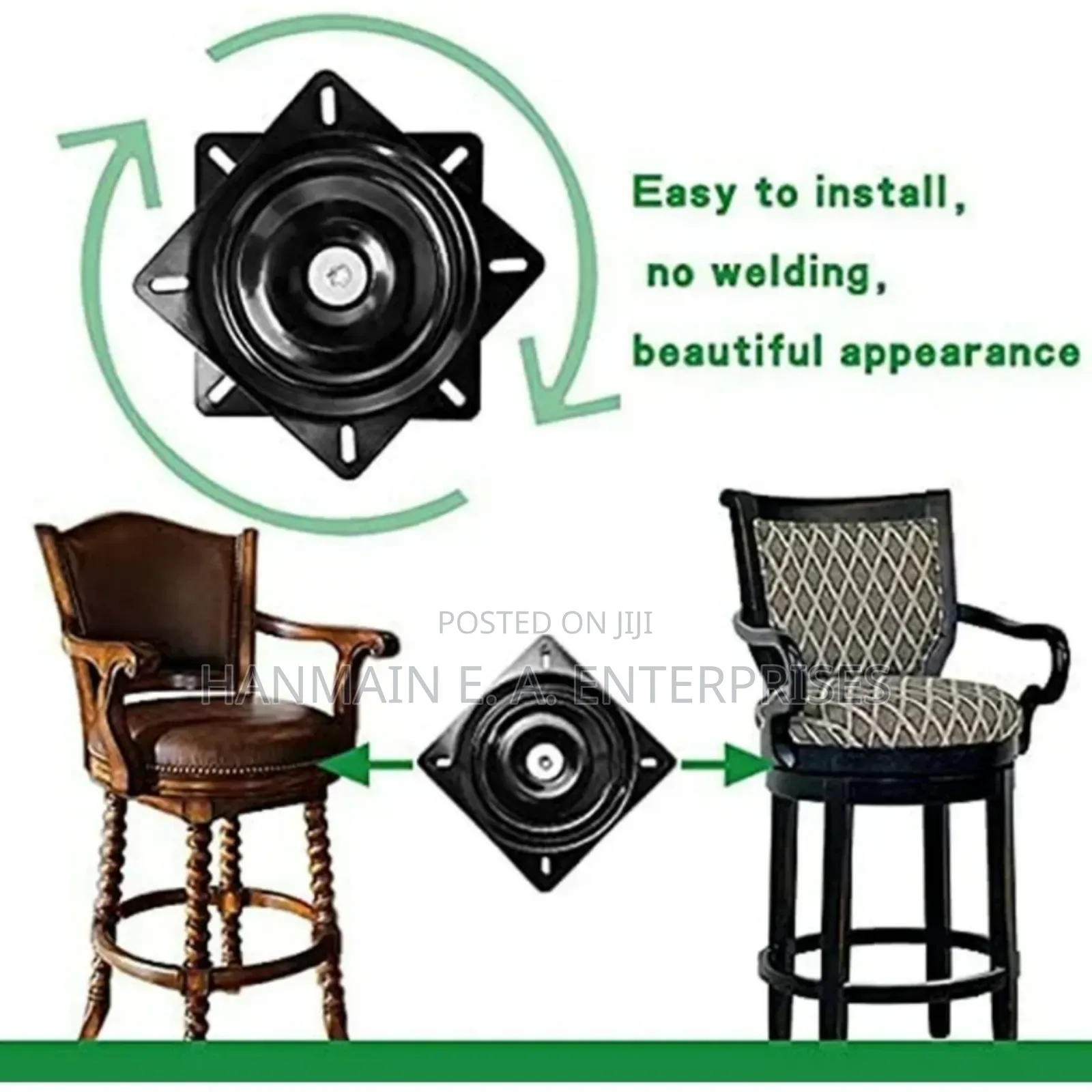 360° Degree 6",8",10 Inches Rotating Chair Bearing Swivel Plate
