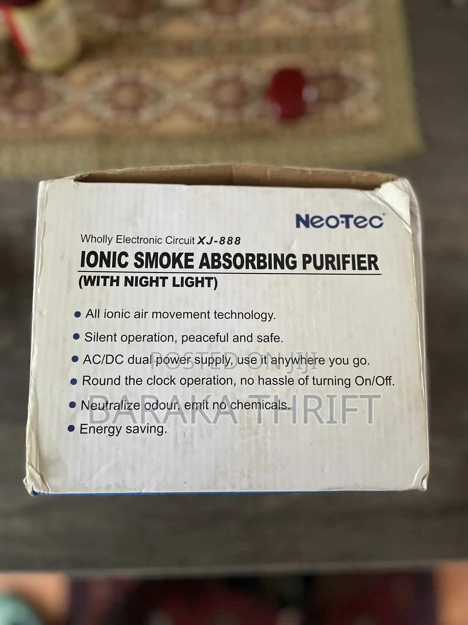 Ionic Smoke Absorbing Purifier Ashtray(With Night Light)