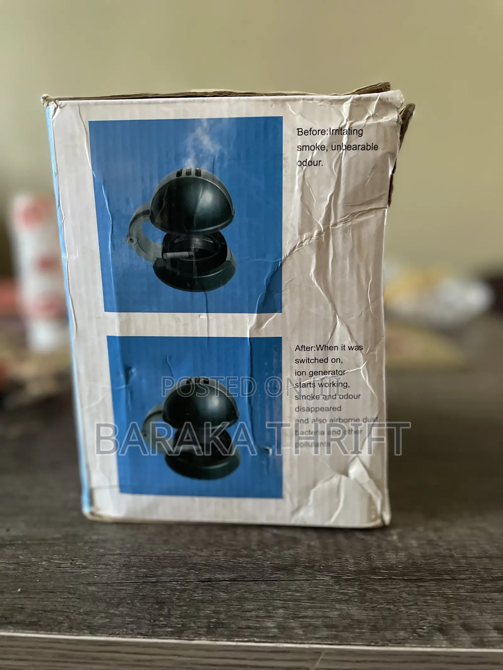 Ionic Smoke Absorbing Purifier Ashtray(With Night Light)