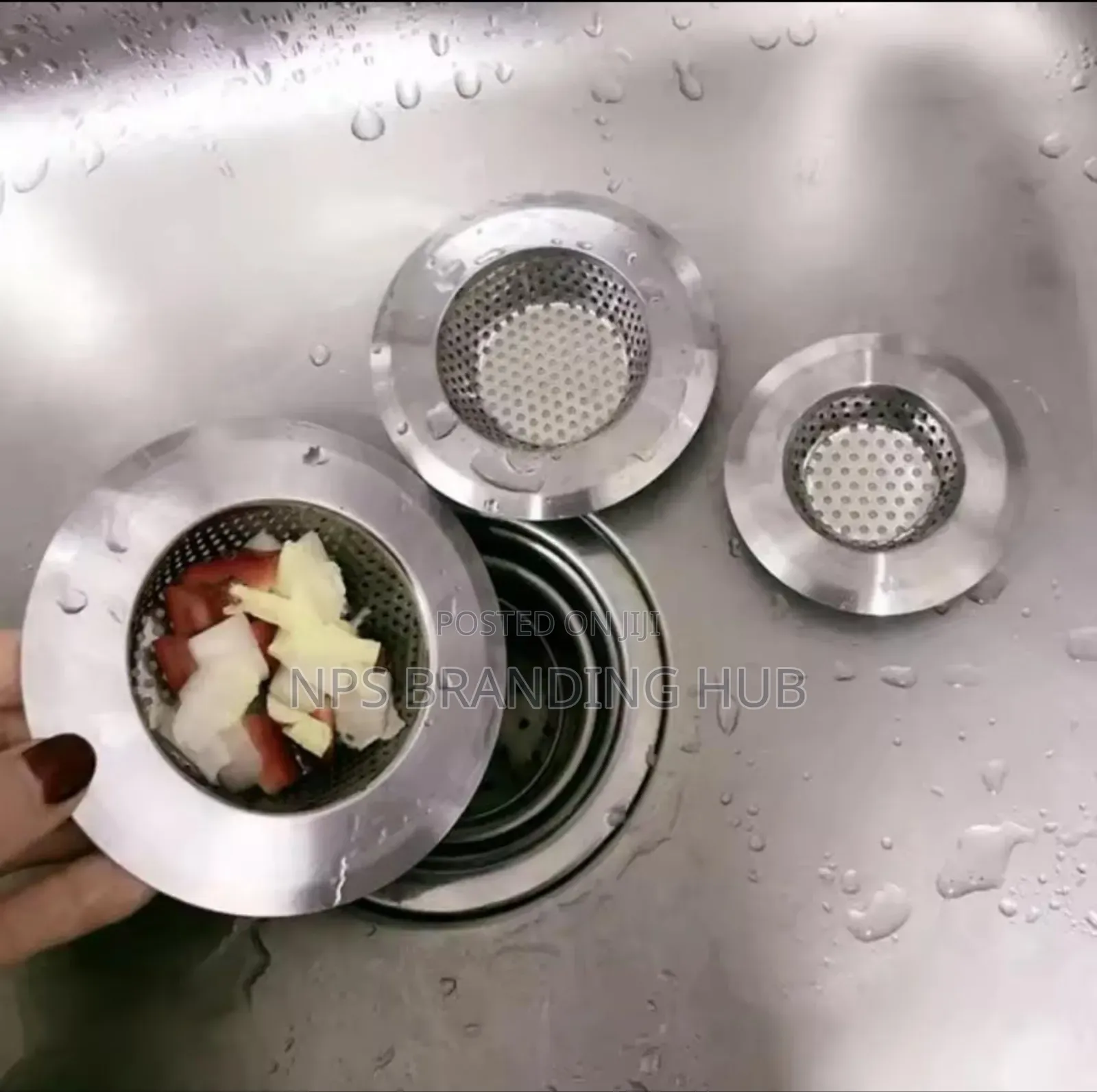 2 in 1 Kitchen/ Bathroom Sink Strainer Stainless Steel Ao