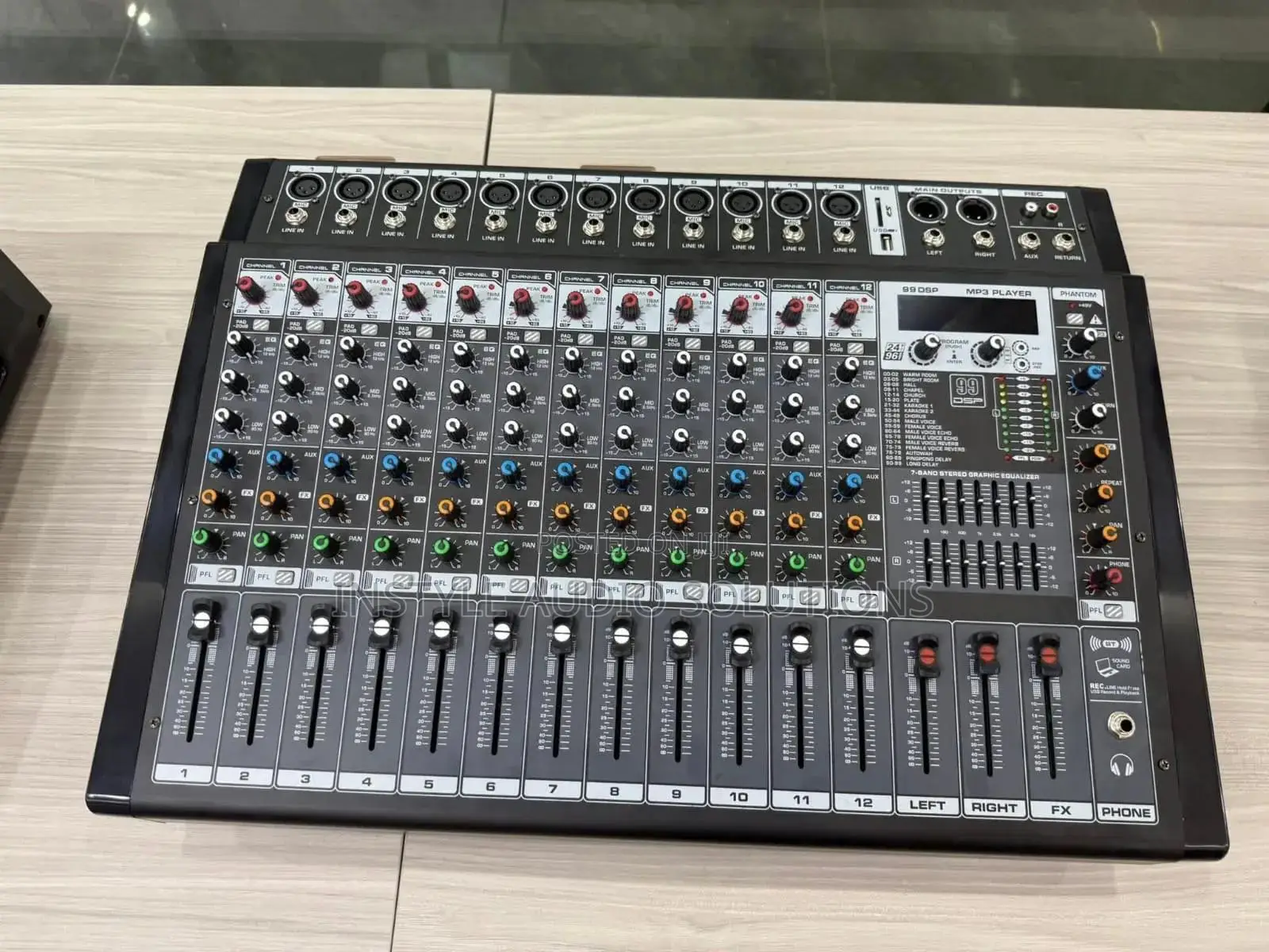 12 Channels Professional Powered Mixer Usb/Bluetooth Enabled 1500w
