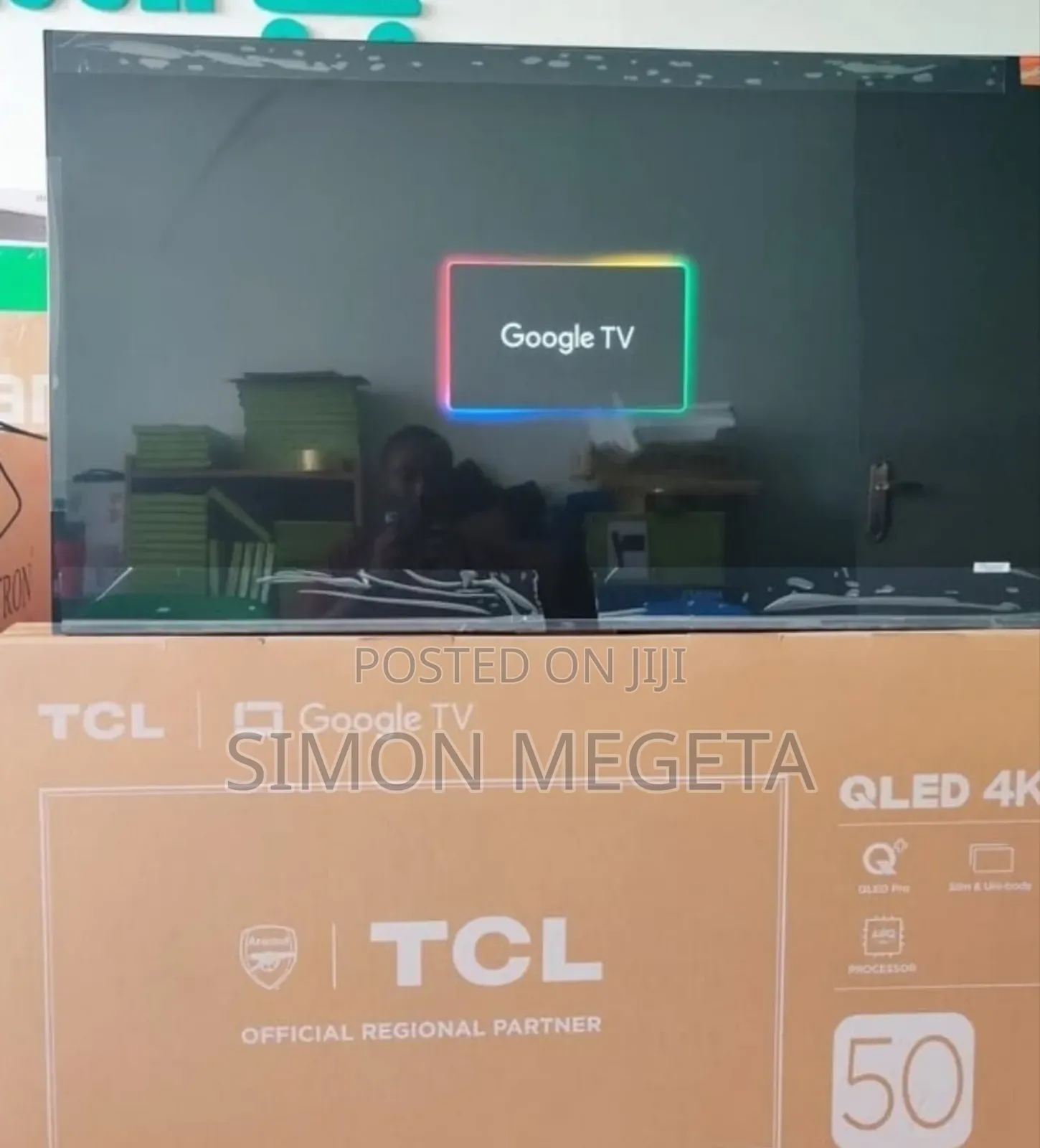 Bluetooth Enabled Tcl 50 Inch Qled Google Tv /Hdr/ Dolby Audio