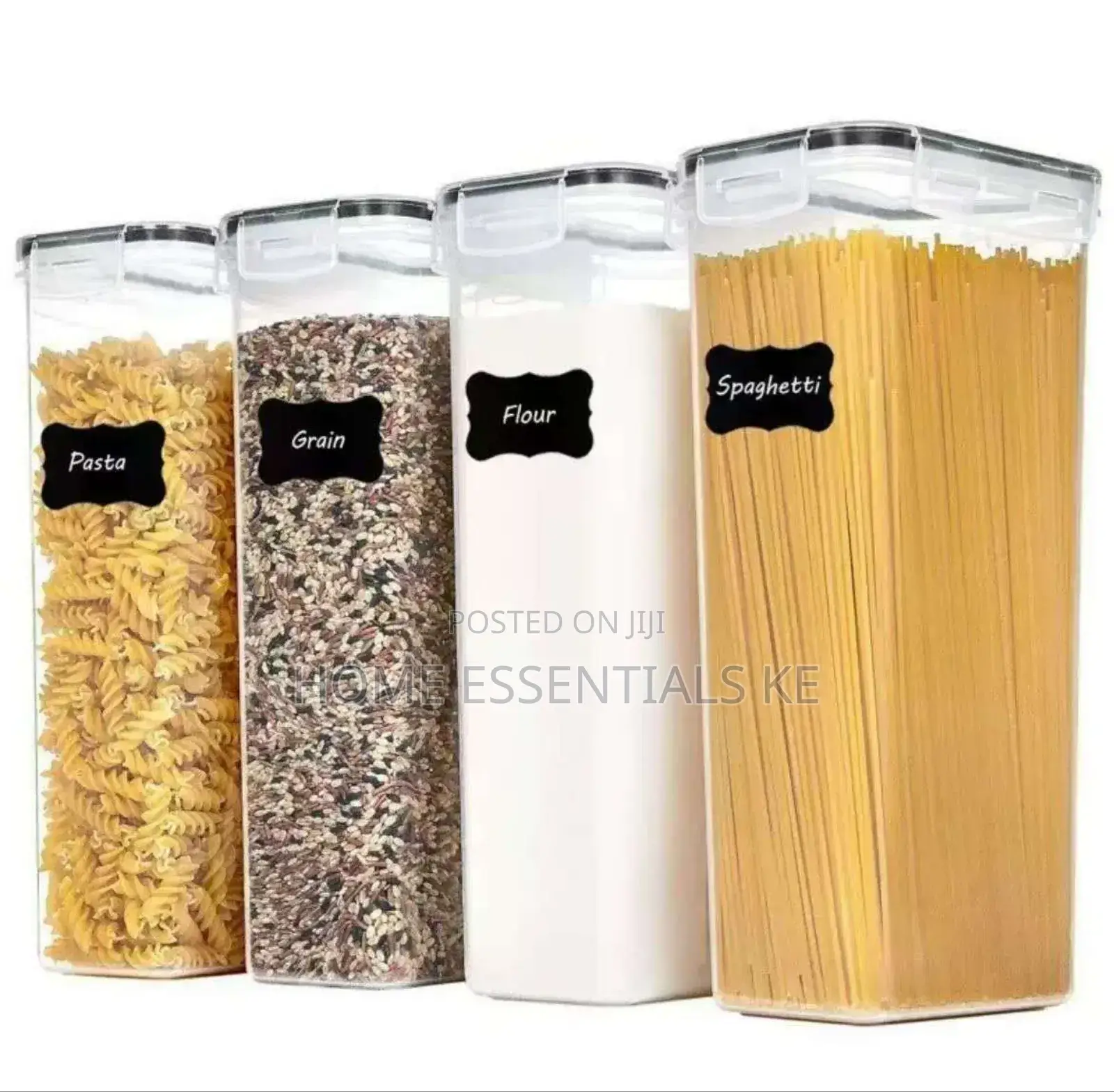 *4pcs Set Large Capacity Airtight Food Storage Containers 2.8l Each*