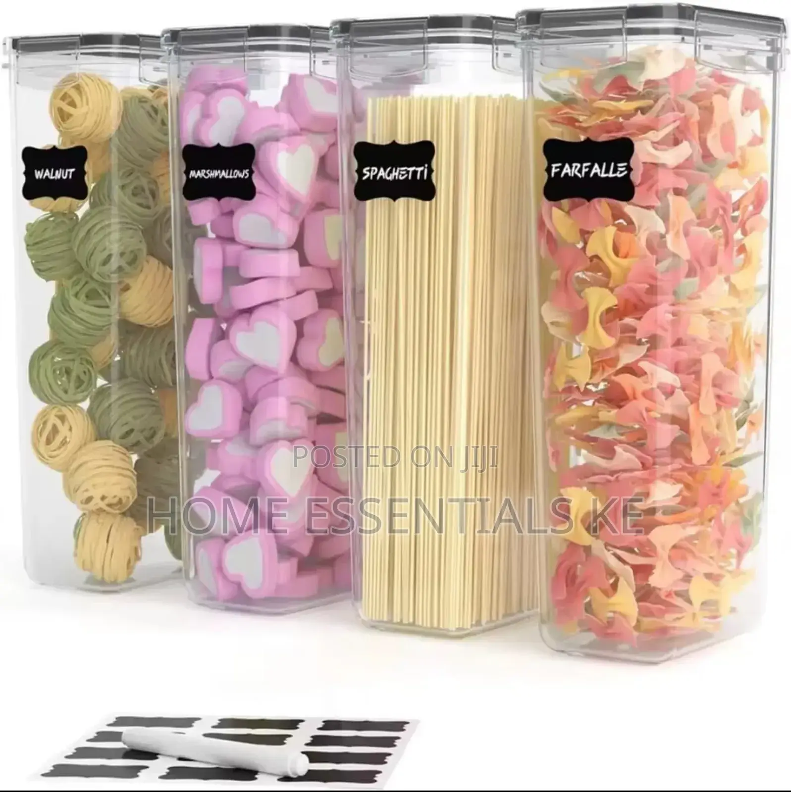 *4pcs Set Large Capacity Airtight Food Storage Containers 2.8l Each*