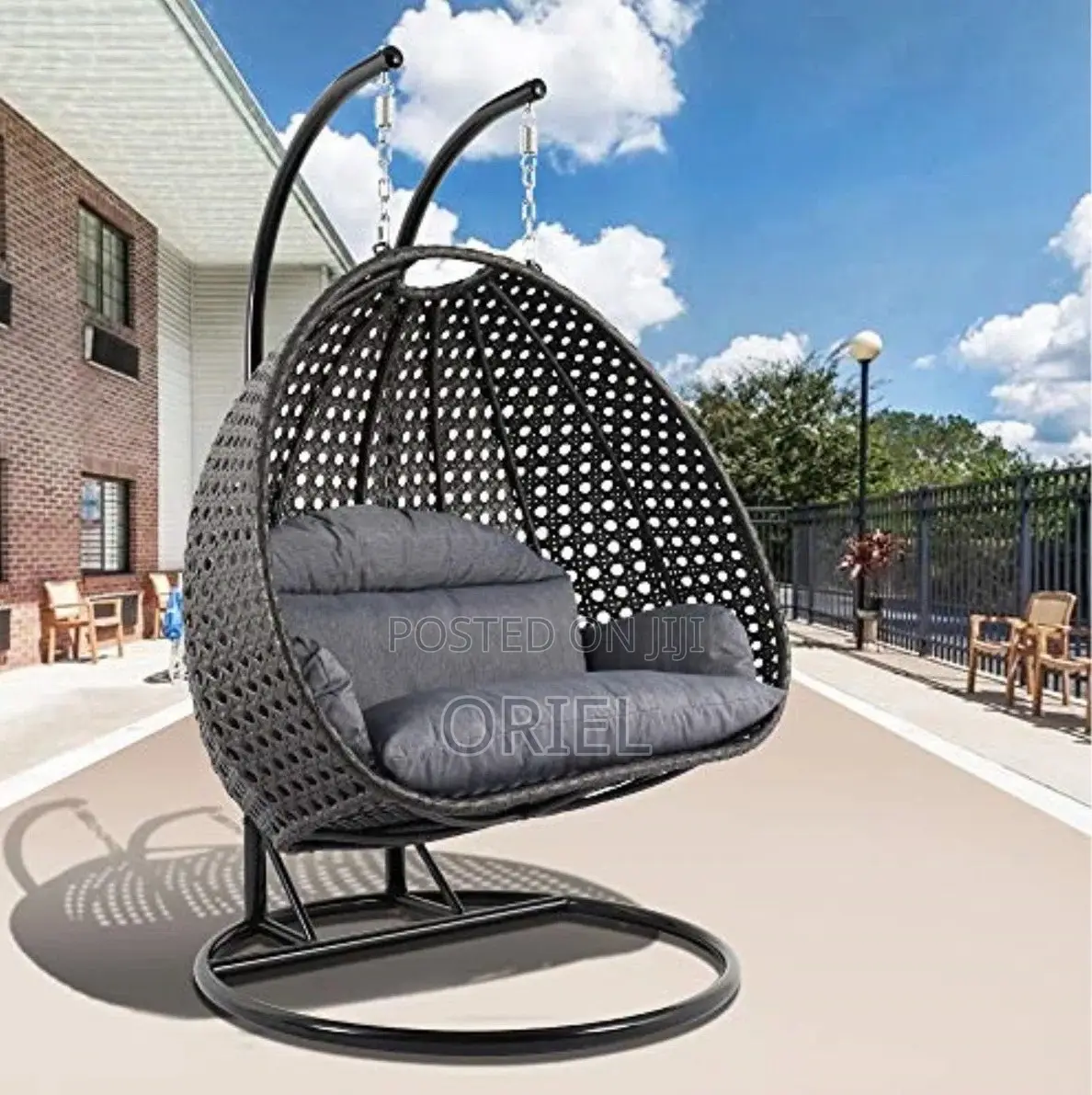 Home Chairs: 2-Seater Hanging Hammock Chair for Indoor Outdoor