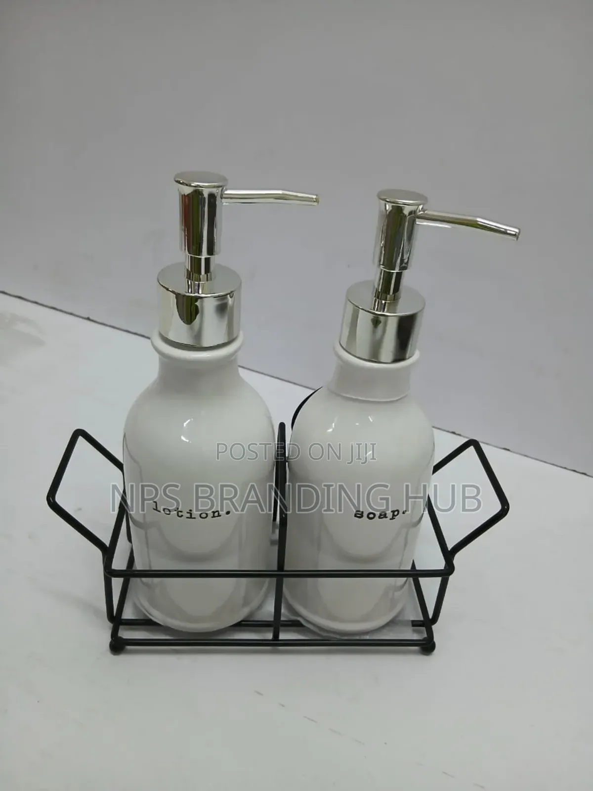 Soap Lotion Dispenser Set With Stand Ao