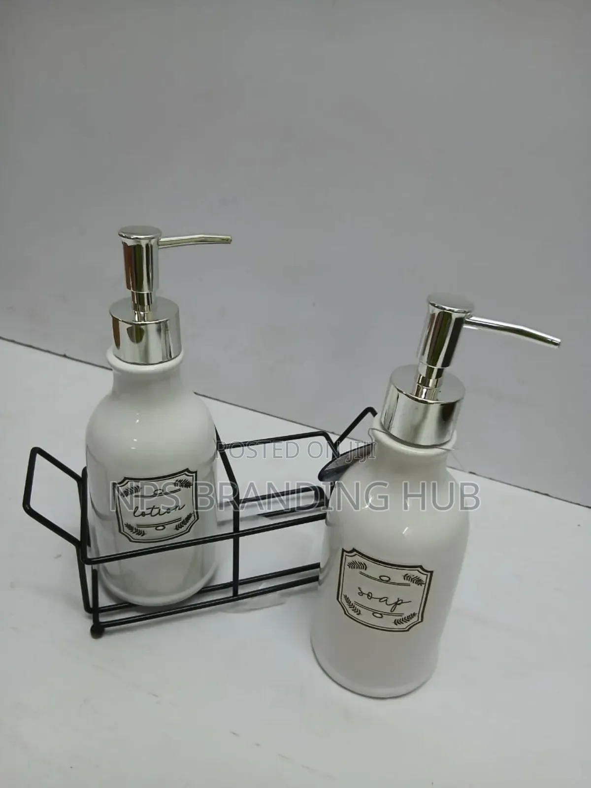Soap Lotion Dispenser Set With Stand Ao