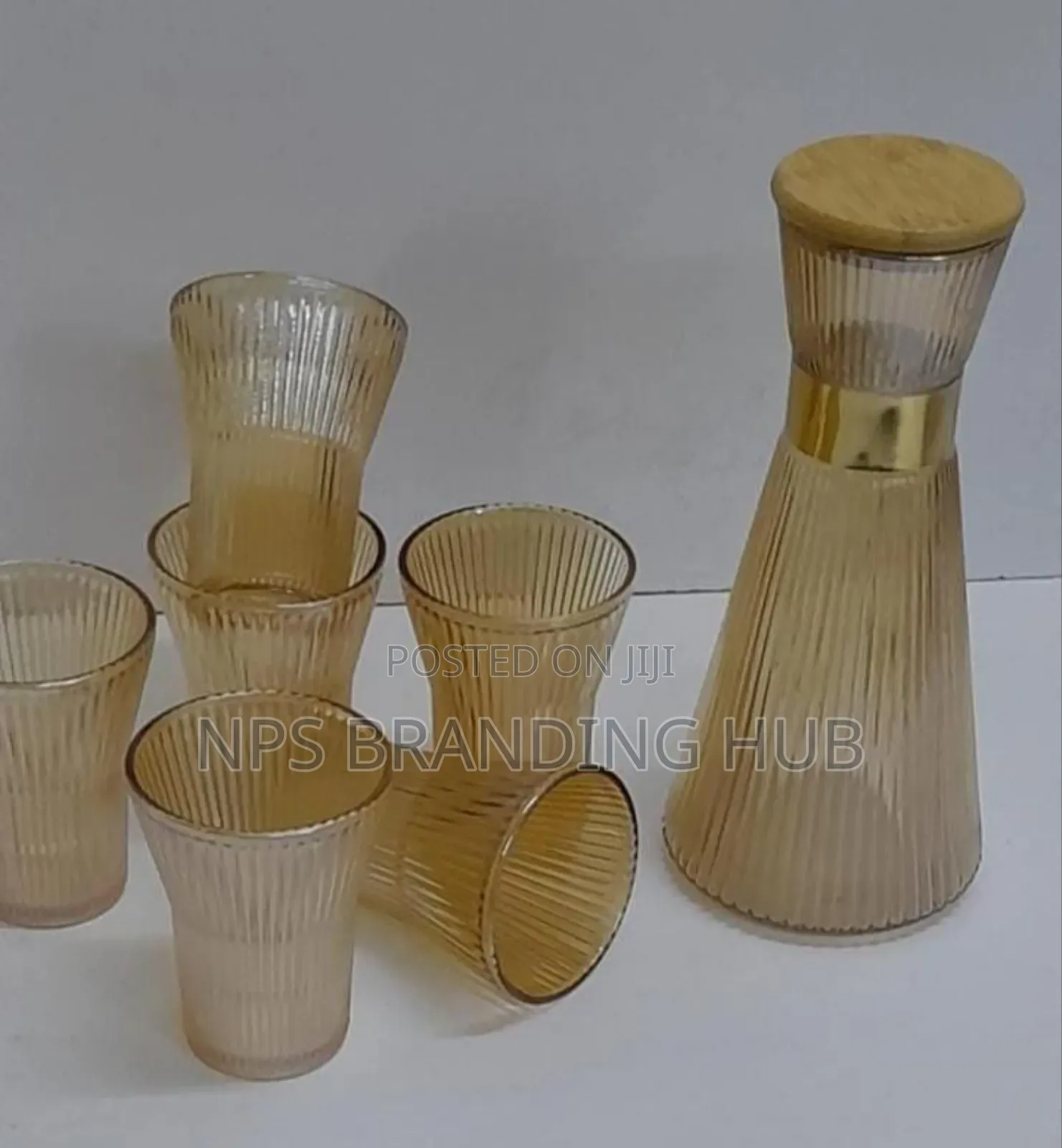 Glass Carafe With Glasses Ao