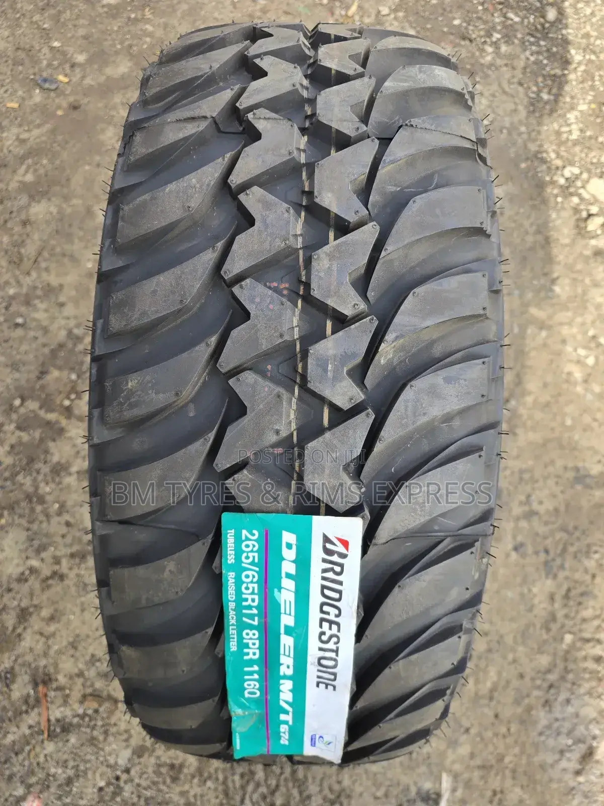 265 /65 R17 Brigstone Tyres (Mud Terrein) Indonesia.