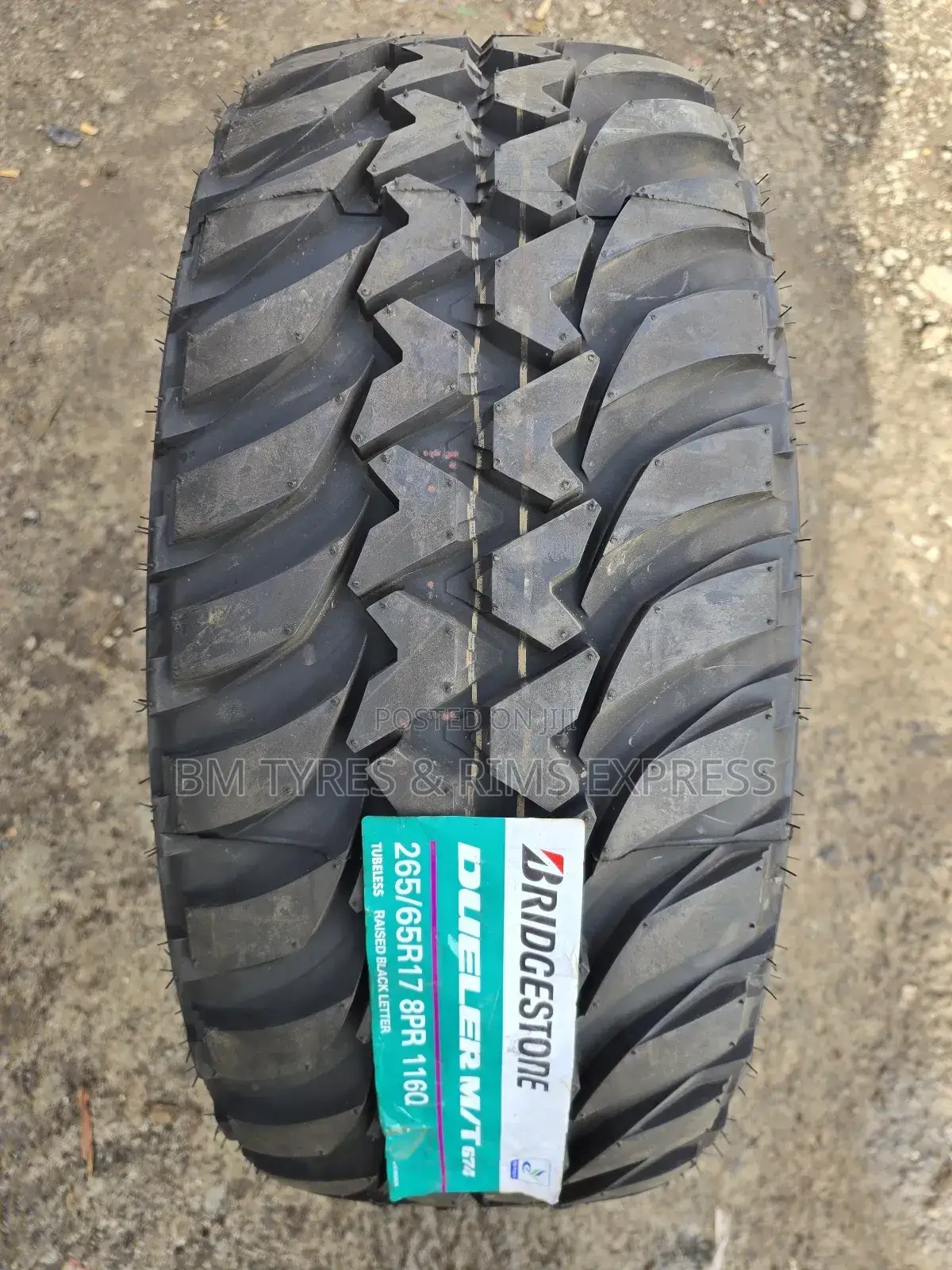 265 /65 R17 Brigstone Tyres (Mud Terrein) Indonesia.