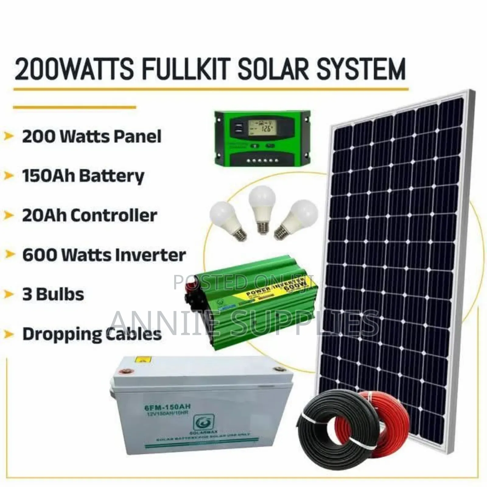 Solar Fullkit 200w All Weather