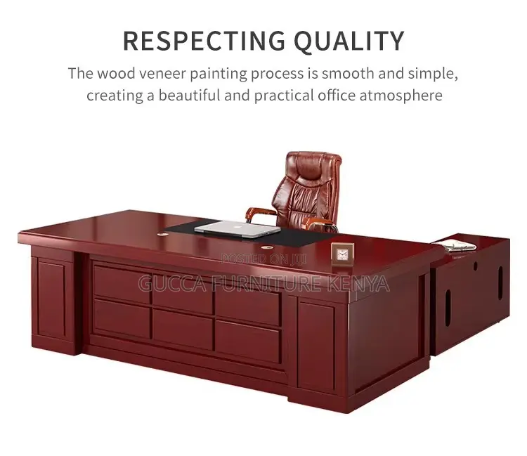 1.6m Executive Mahogany President Office Desk