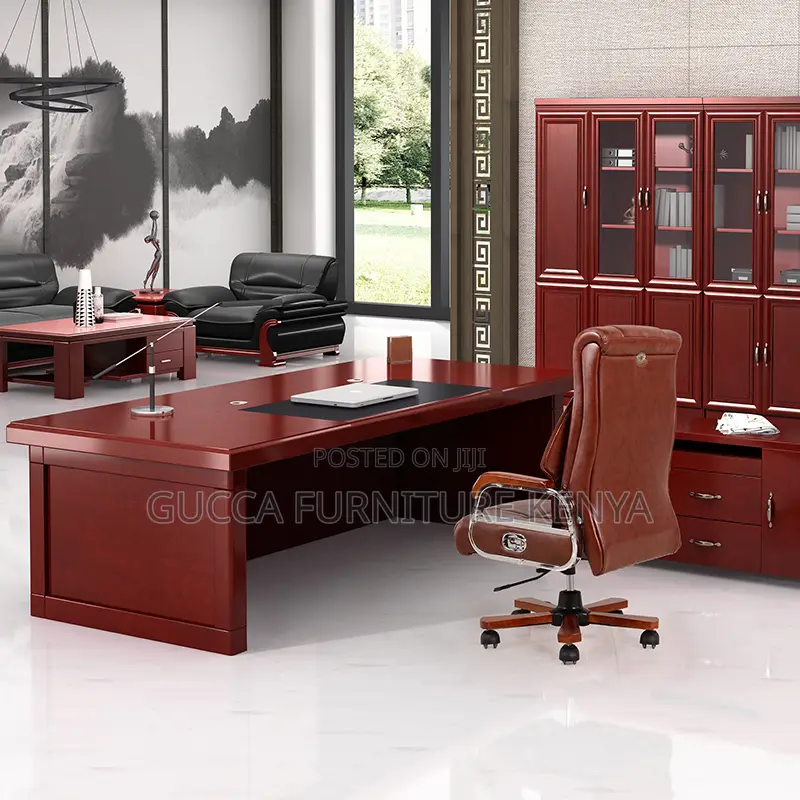 1.6m Executive Mahogany President Office Desk