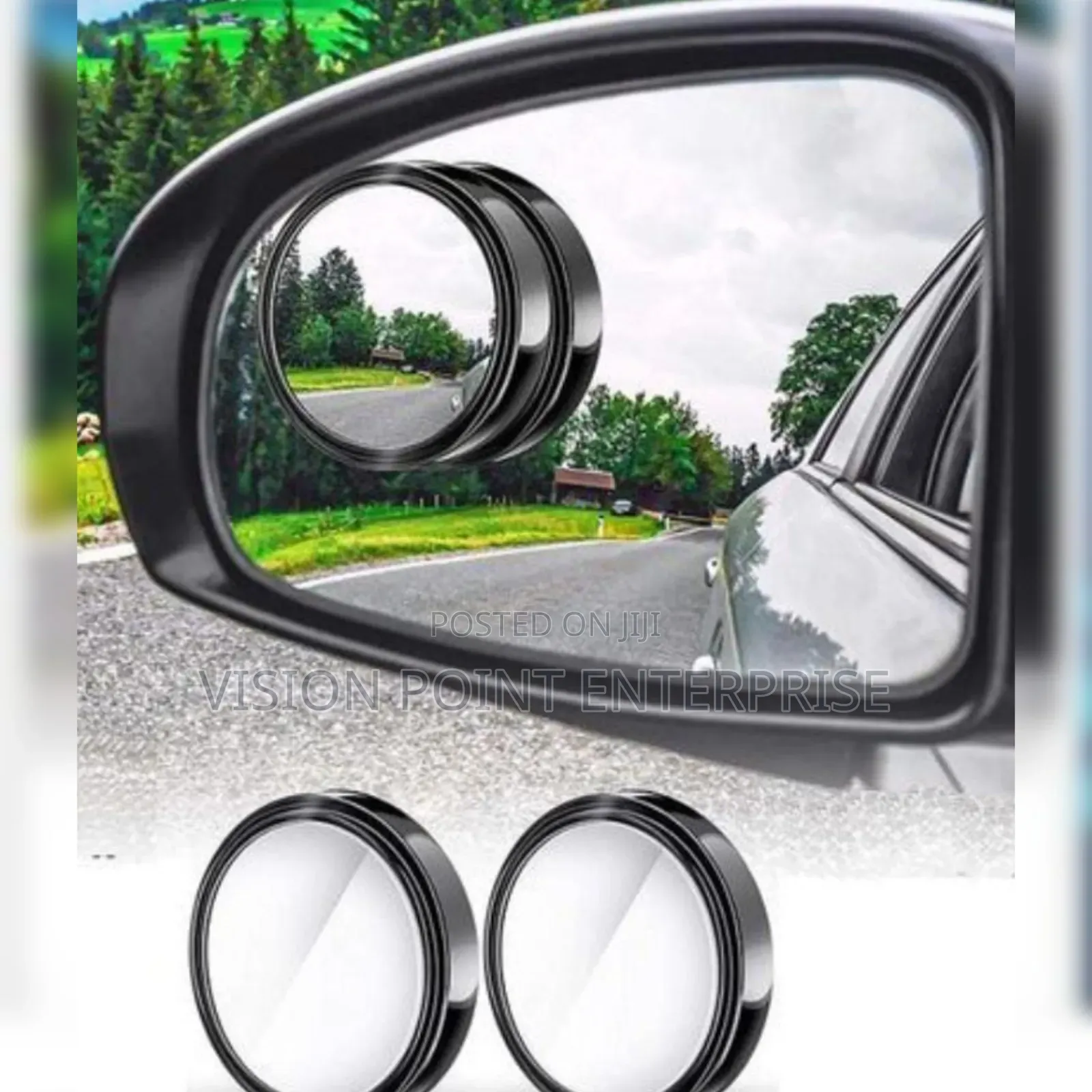 2pcs Blind Spot Mirrors 360 Degree Adjustable Car