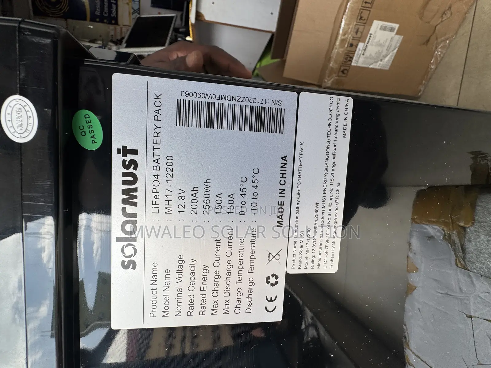 Solar Lithium Battery 200ah