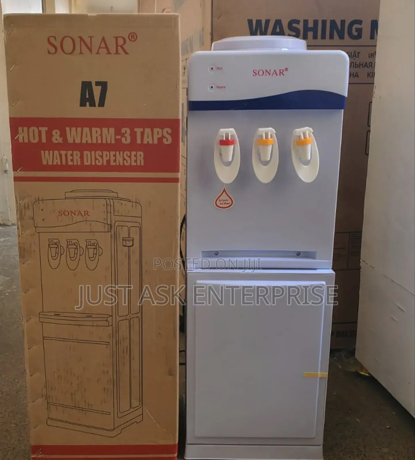 Sonar A7 Model: 3 Taps - Hot, Normal Water Dispenser