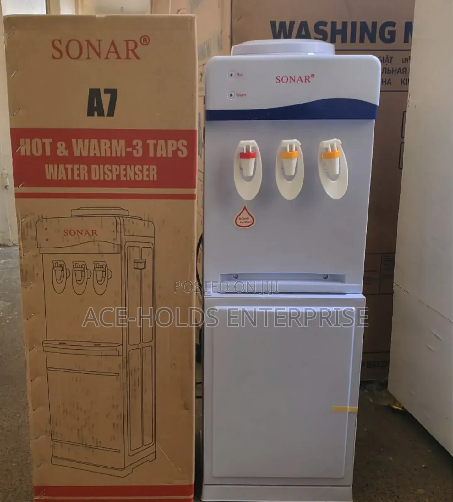 Sonar A7 Model: 3 Taps - Hot, Normal Water Dispenser