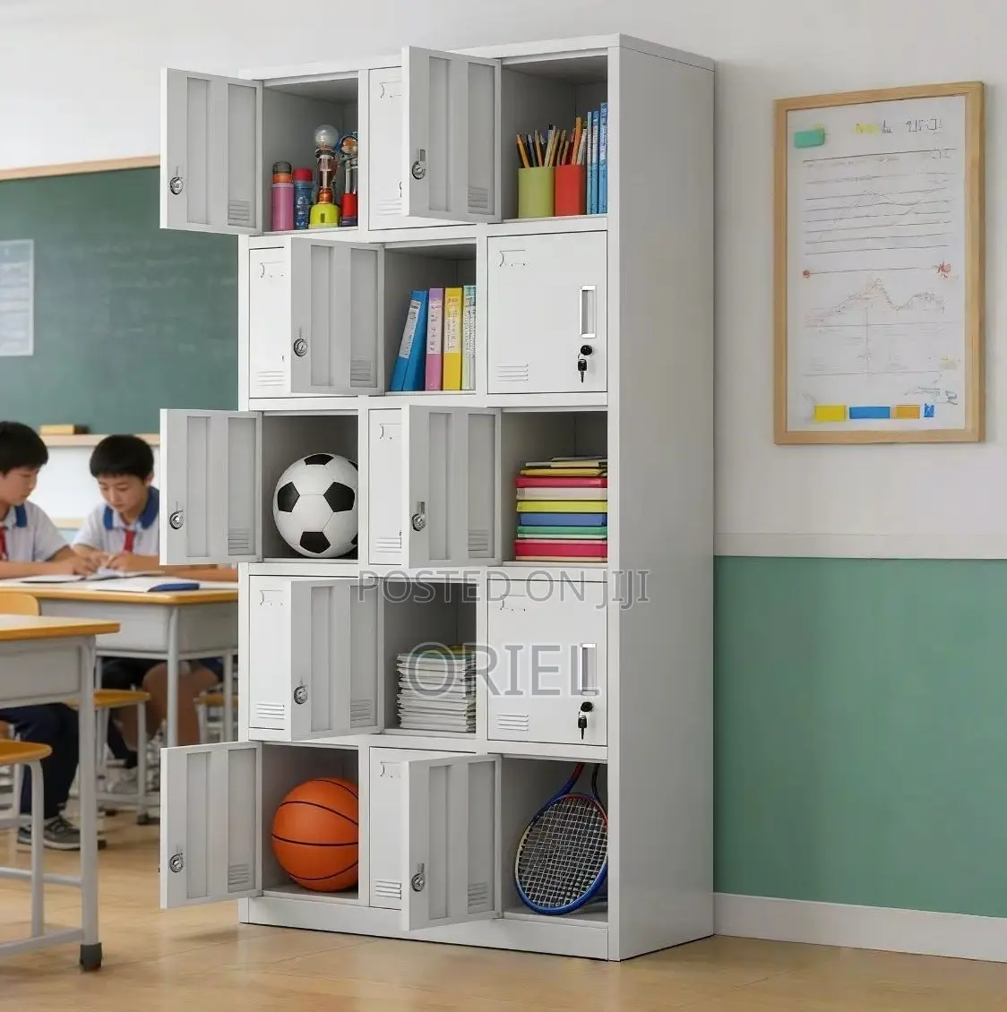 Office Cabinet : Office 15-Locker Cabinet