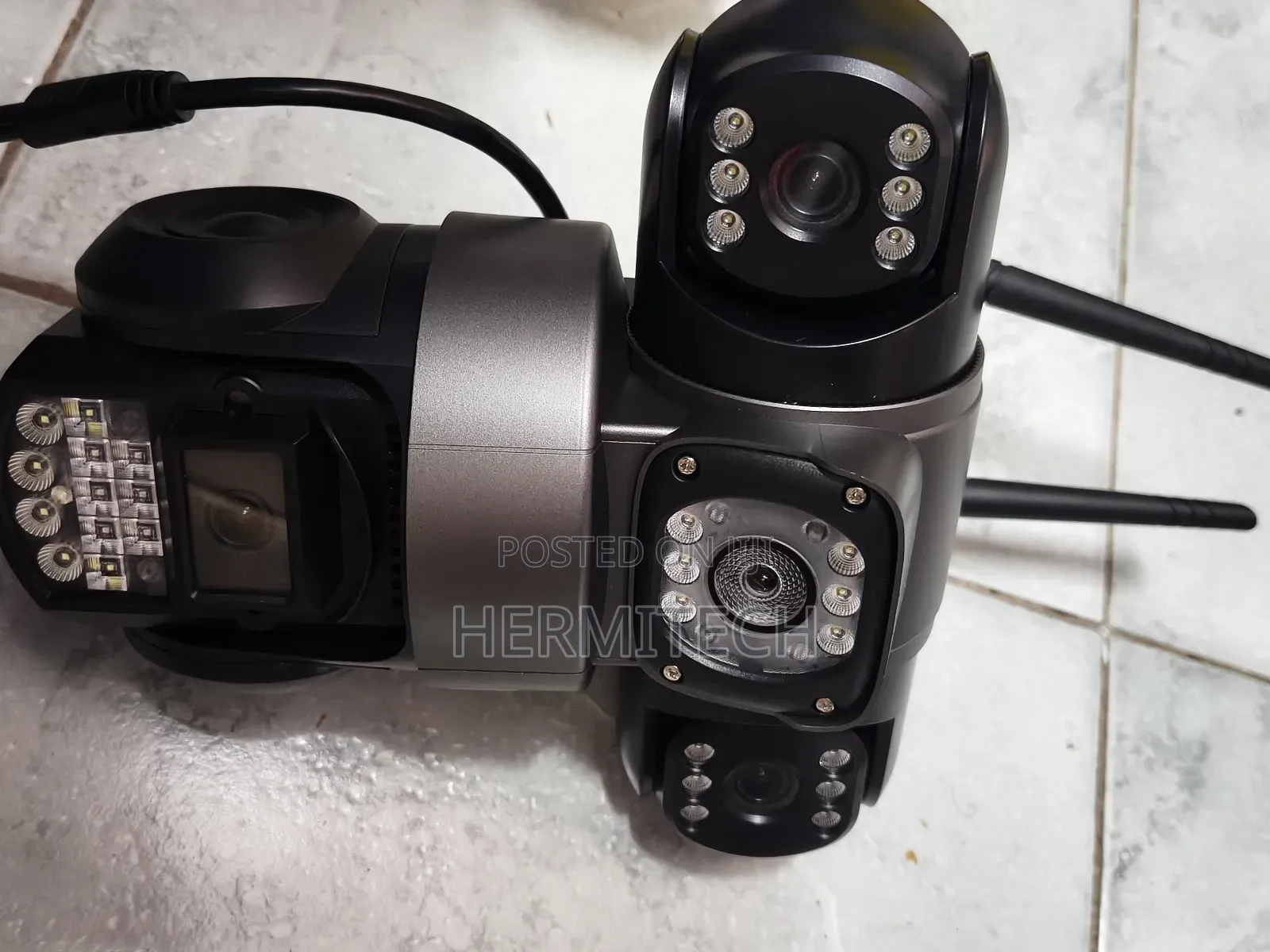 Support Local and Cloud Storage CCTV Triple Lens 4g Smart Electric