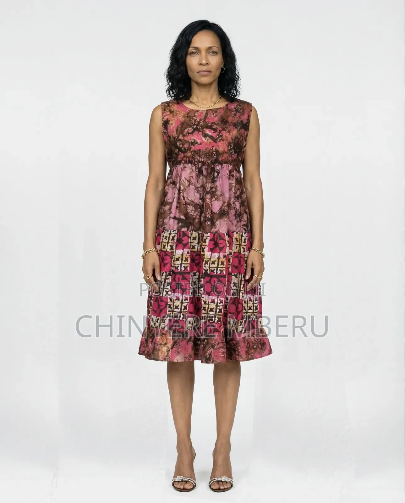 Tiered Tie and Dye Dress