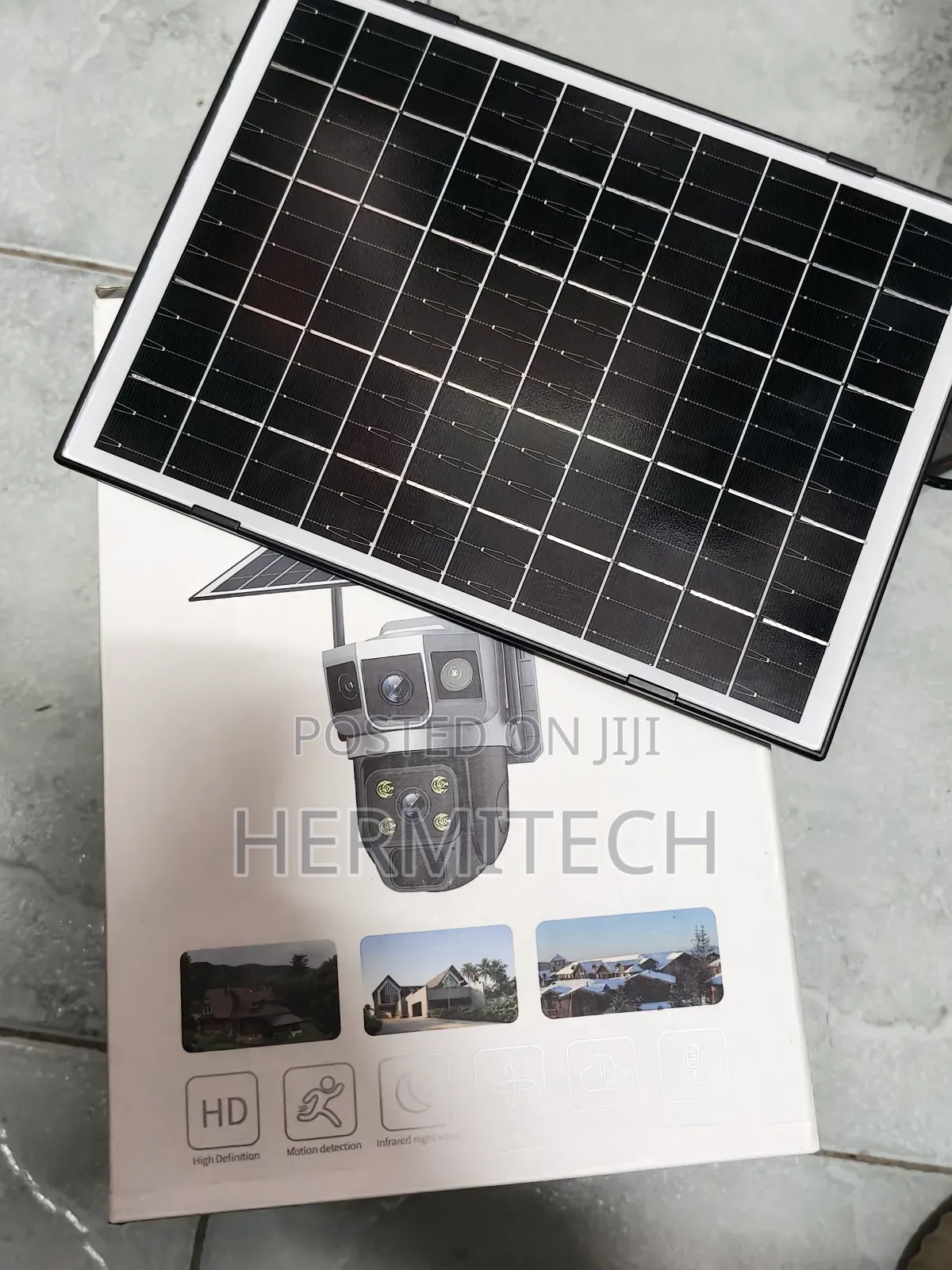 New V380 Pro Night Vision Pan-Tilt Dual Lens 4g Solar Camera