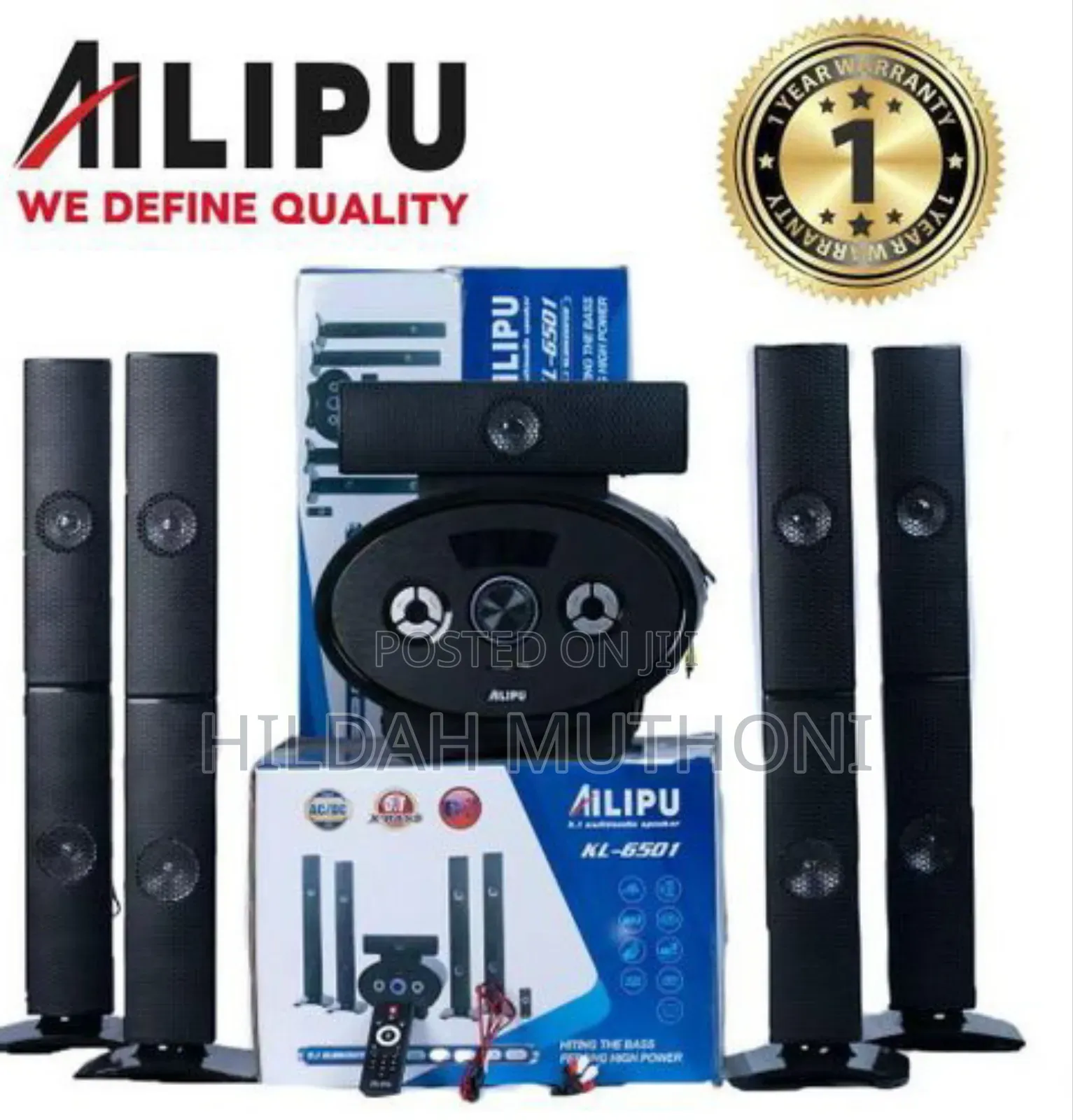 Ac/Dc Ailipu Kl-6501ad 5.1ch Home Theater Speaker System