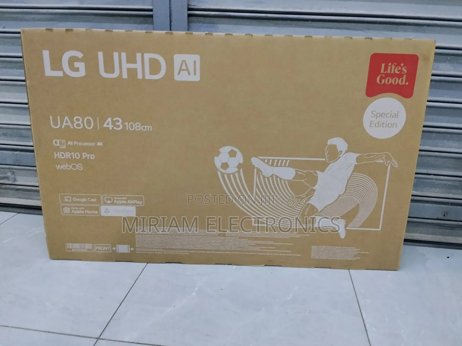 43 Inch Lg Uhd Ai Ua80 Smart Tv Hdr10 Webos25 2025