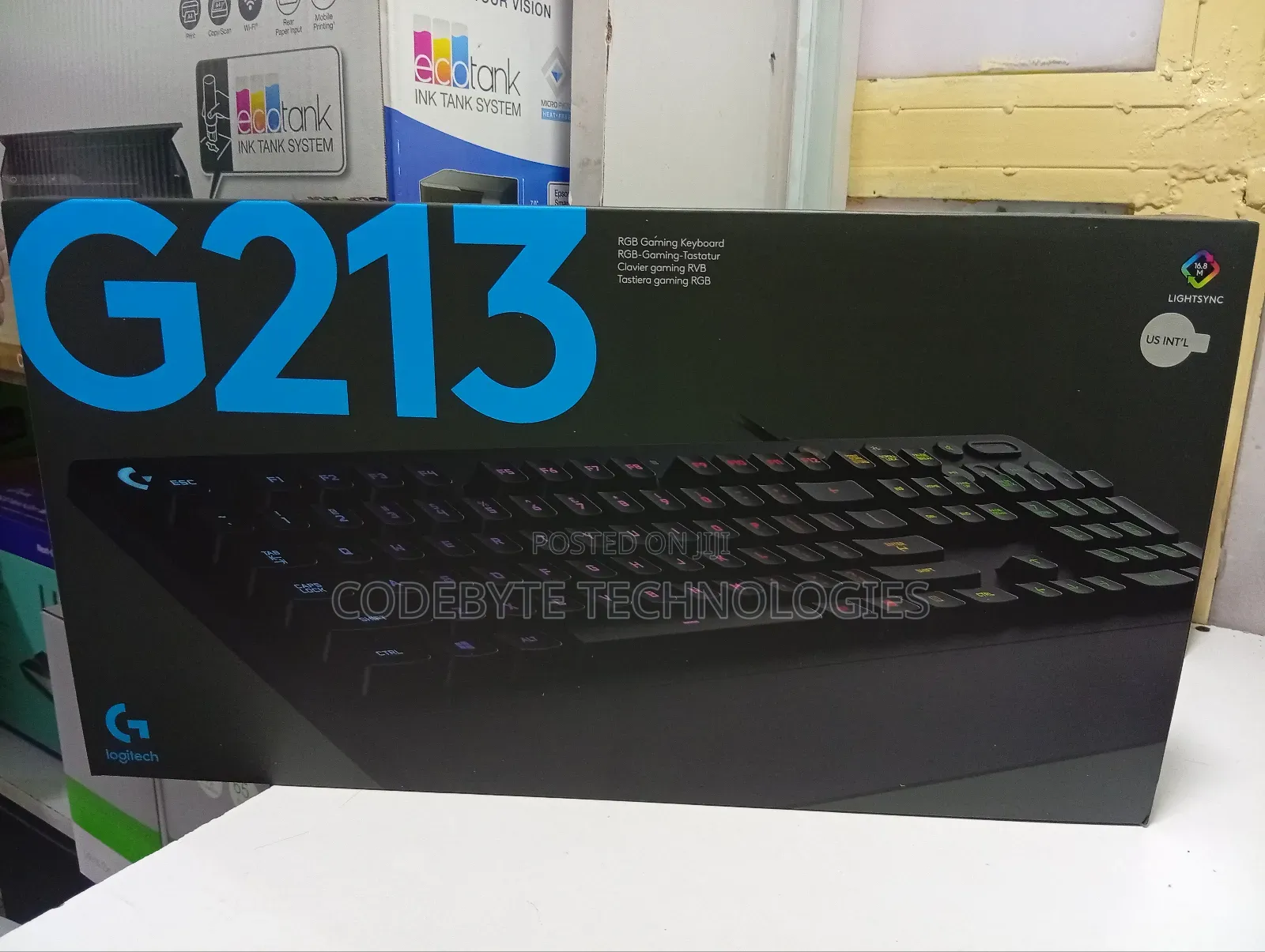 Logitech G213 RGB Backlit Gaming Keyboard