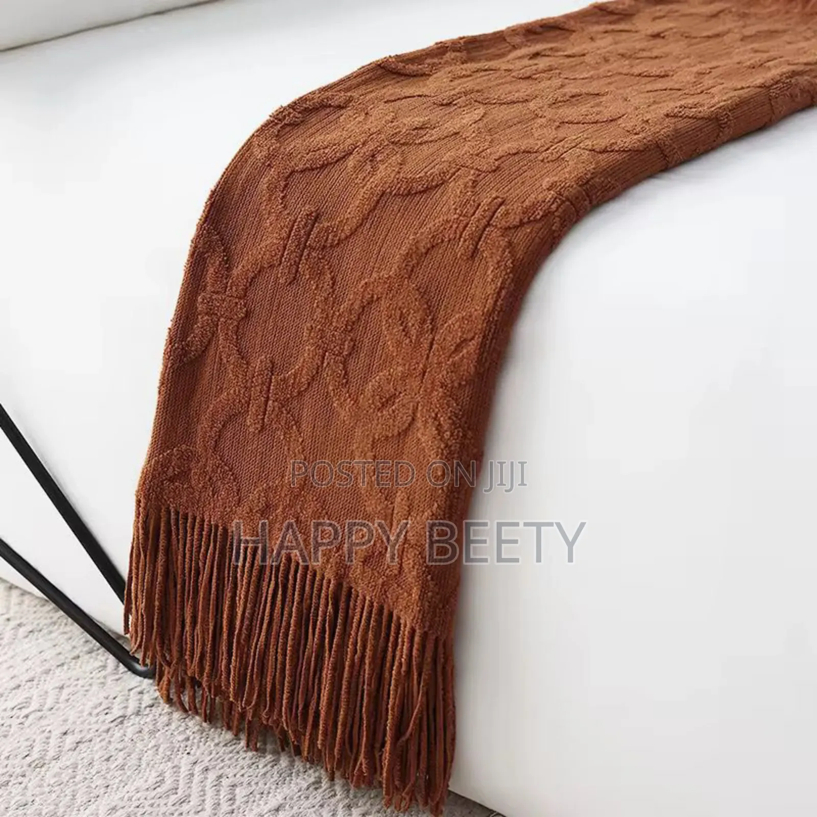 Throw Blanket With Tassel