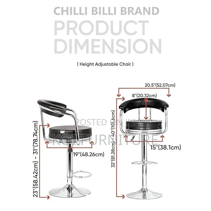 Barstools; Adjustable Home Office Barstool for Restaurants and Counter