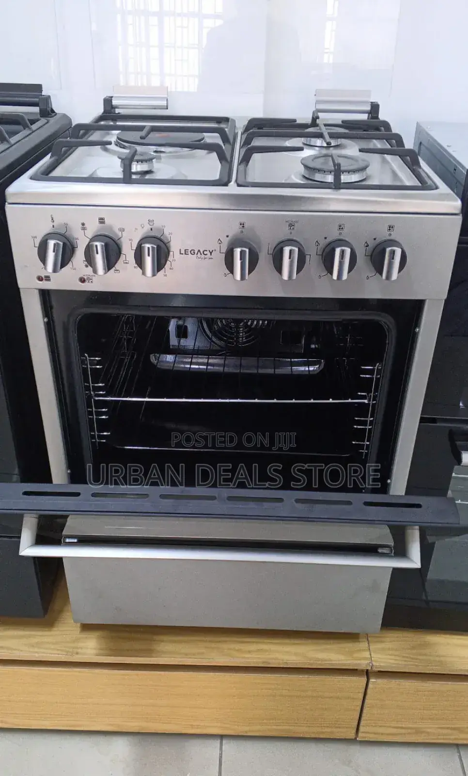 60×60cm Legacy 3+1 Gas Cooker With Electric Oven Food Warmer