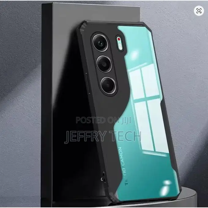 Tecno Camon 40 Pro Transparent, Clear and Colorless With Black Edges