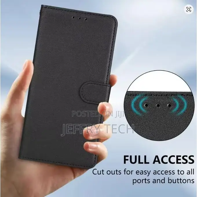 Tecno Camon 40 Pro Case Flip Black Magnetic Wallet Phone Case/ Cover