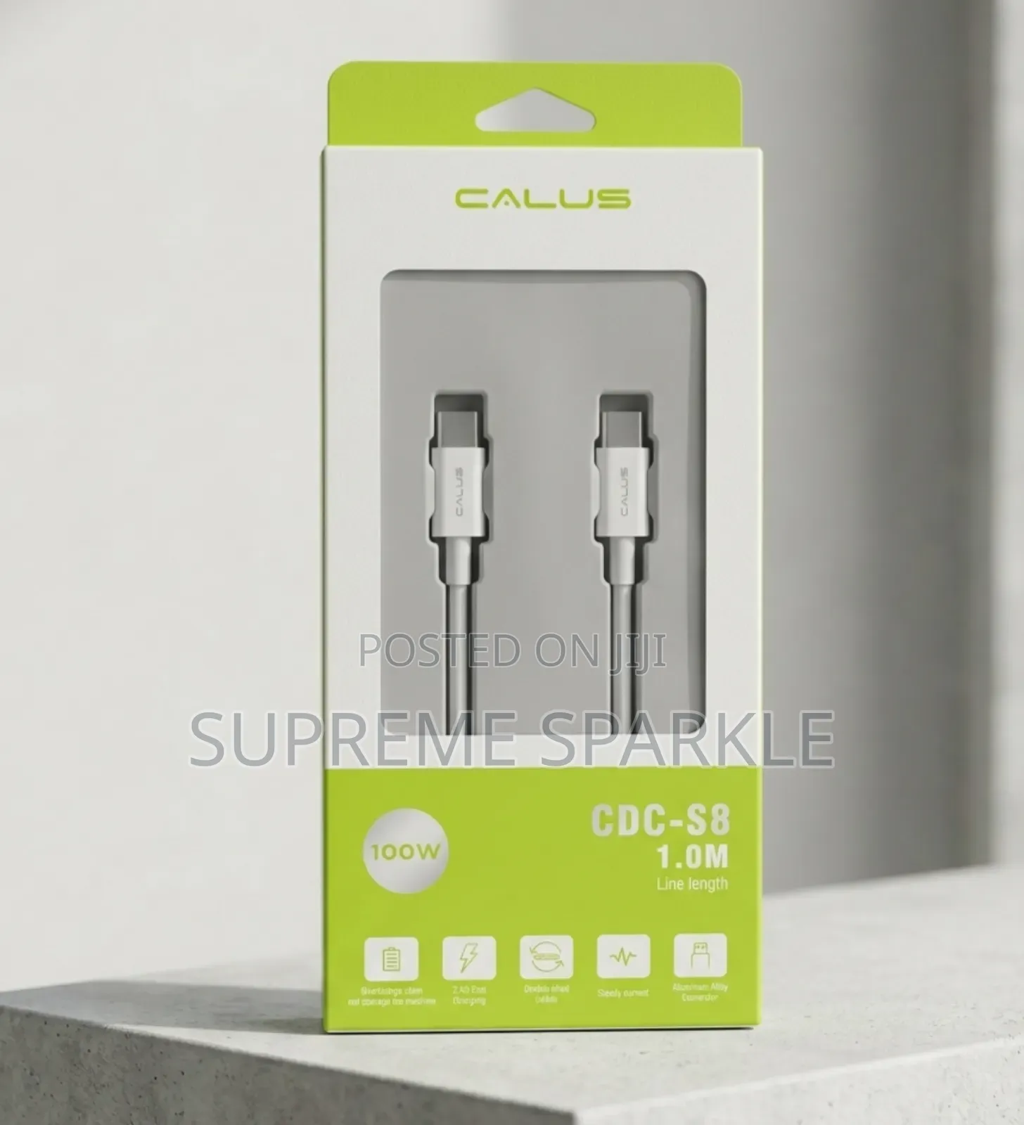 Calus CDC-S8 Is a 1-Meter, 100w Usb-C to Usb-C Charging Cable.