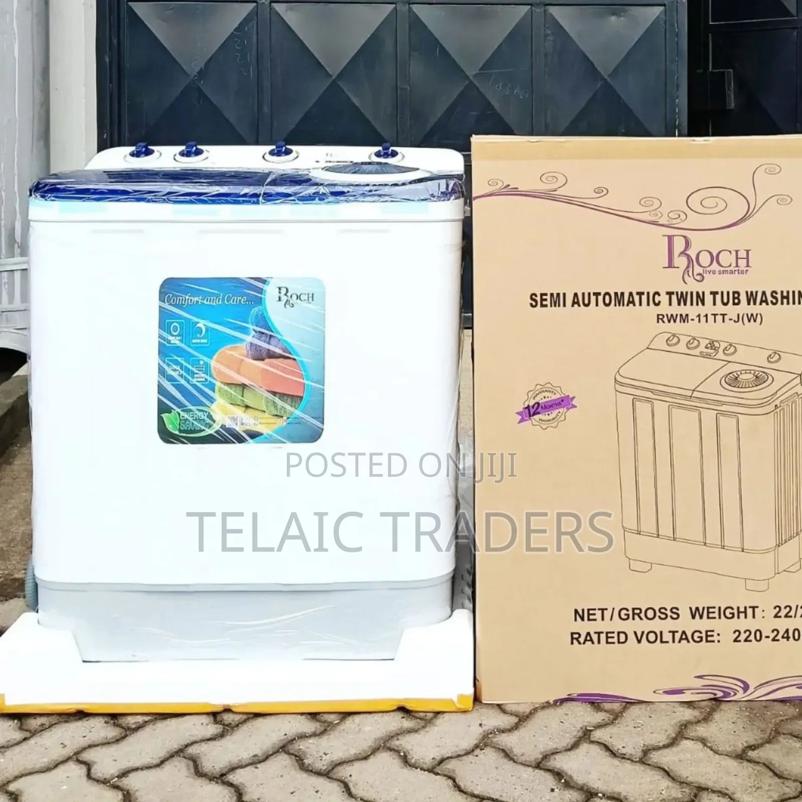 Roch Washing Machine 11 Kg Twin Tub Semi Automatic