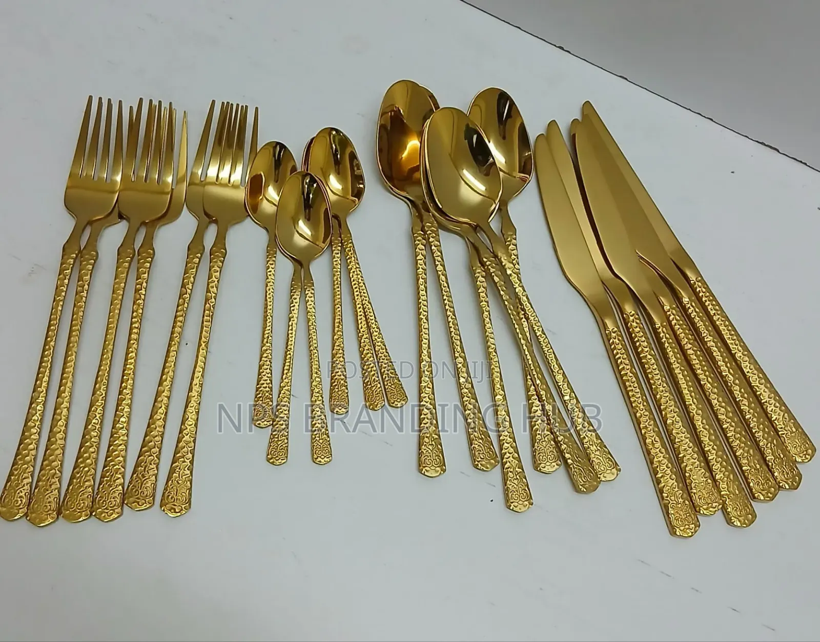 24pcs Luxury Cutlery Set Stainless Steel Ao