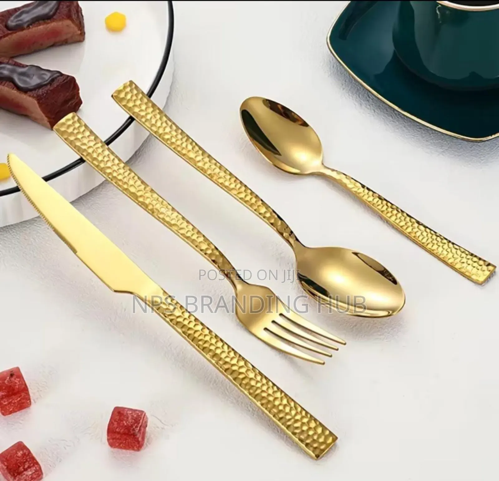 24pcs Luxury Cutlery Set Stainless Steel Ao