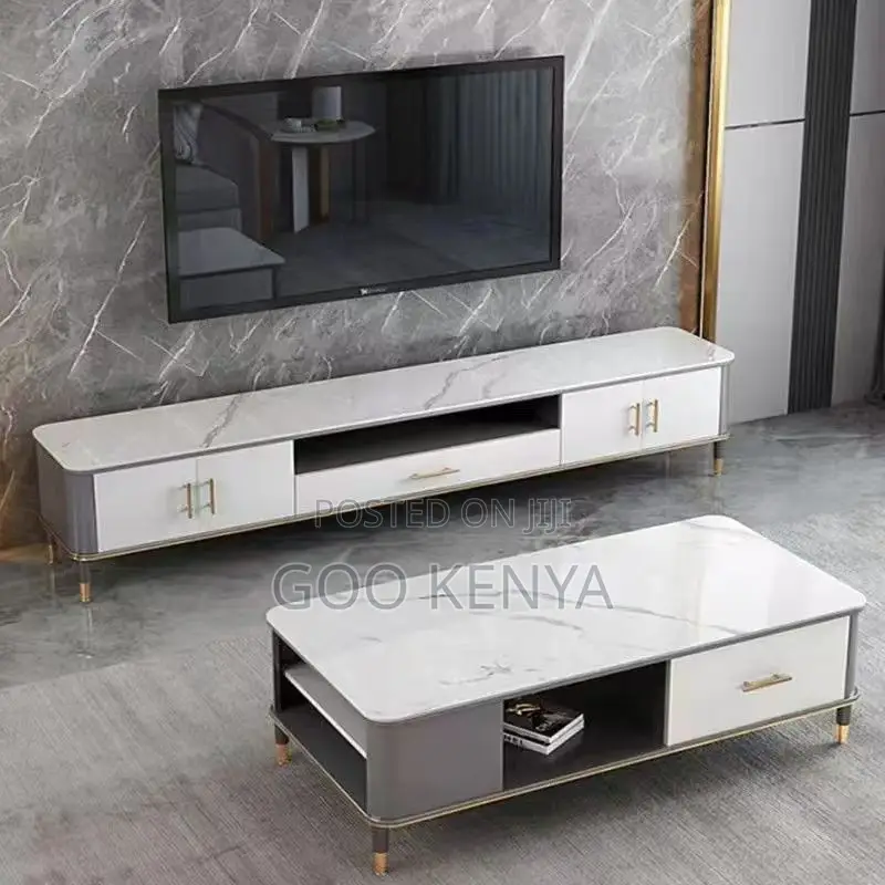 Home Tv Cabinet; Premium Wooden Tv Stand With Matching Coffee Table