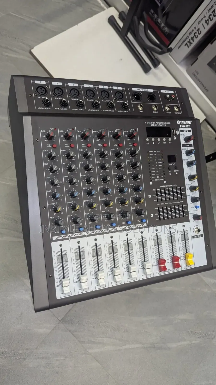 Yamaha 6 Channels Powered Mixer Usb and Bluetooth Enabled 1000w Output