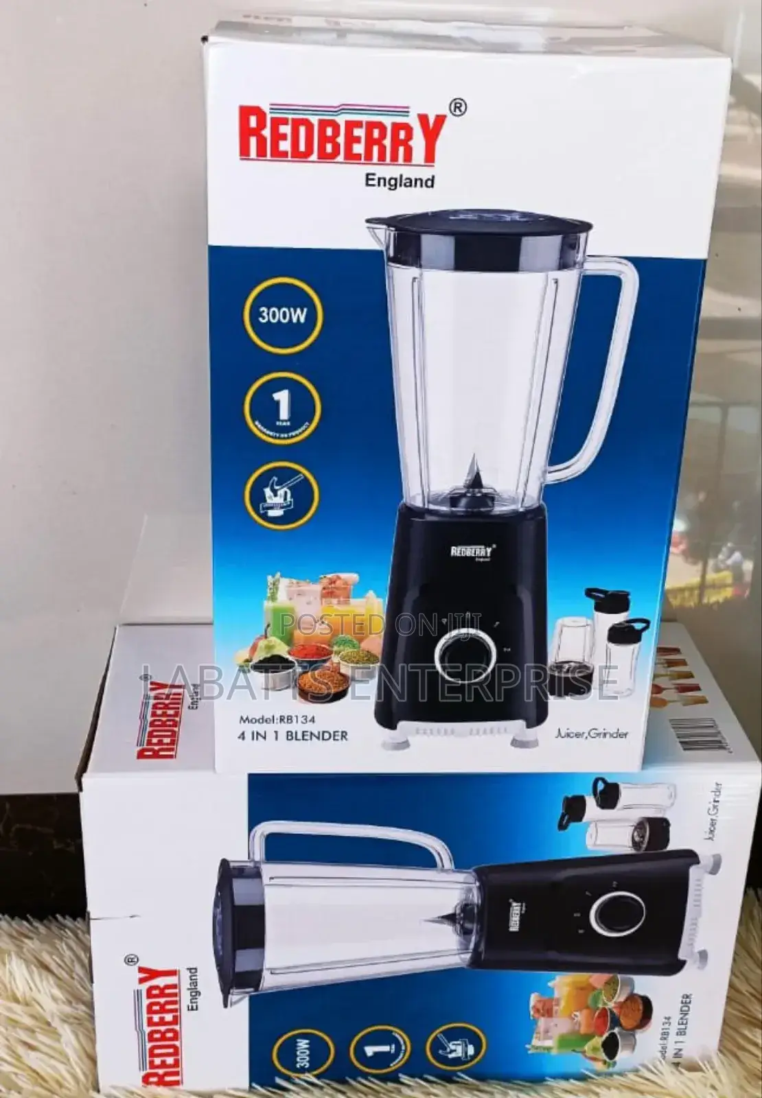 Redberry Blenders
1l Jug 
4 in 1
Perfect Excellent Quality