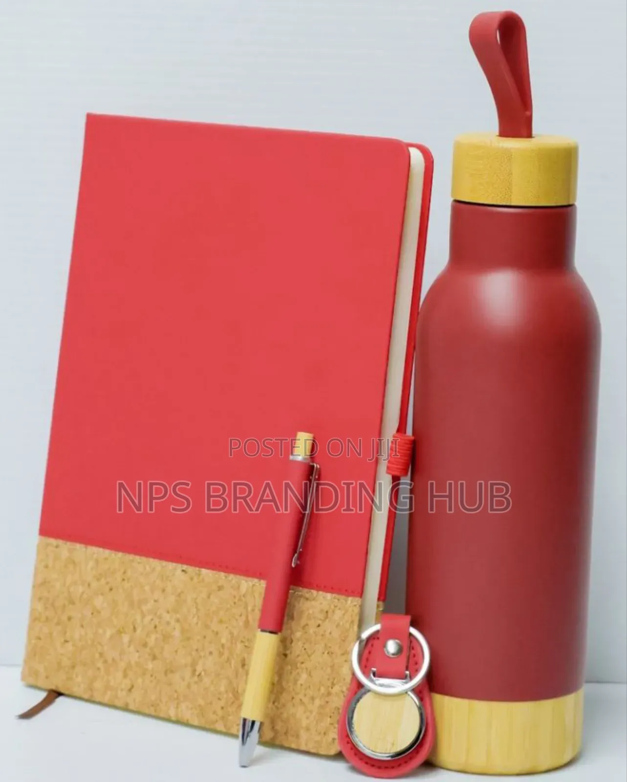 Midnight Bamboo Gift Set,Diary,Metal Pen, Keychain,Water Bottle.