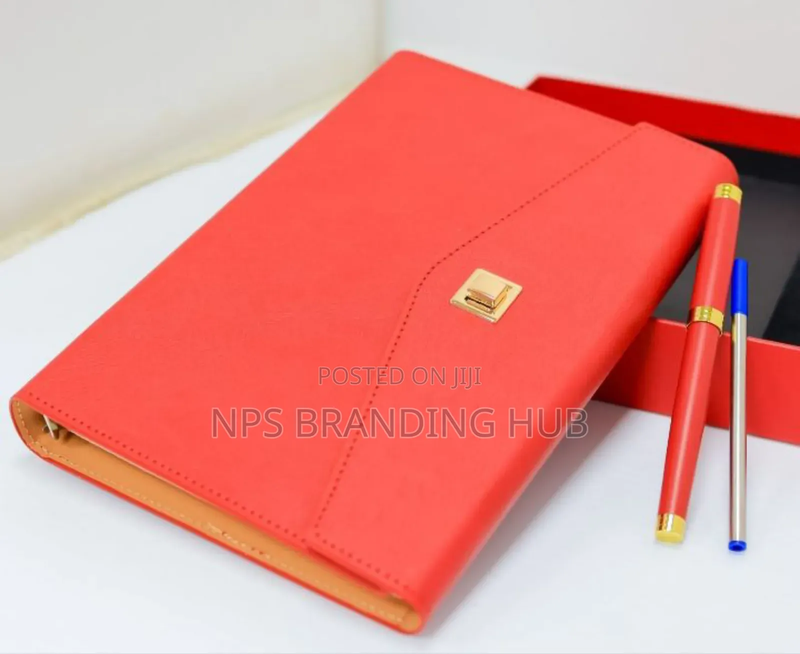 Executive Gift Set a Leather Notebook a Matching Pen.