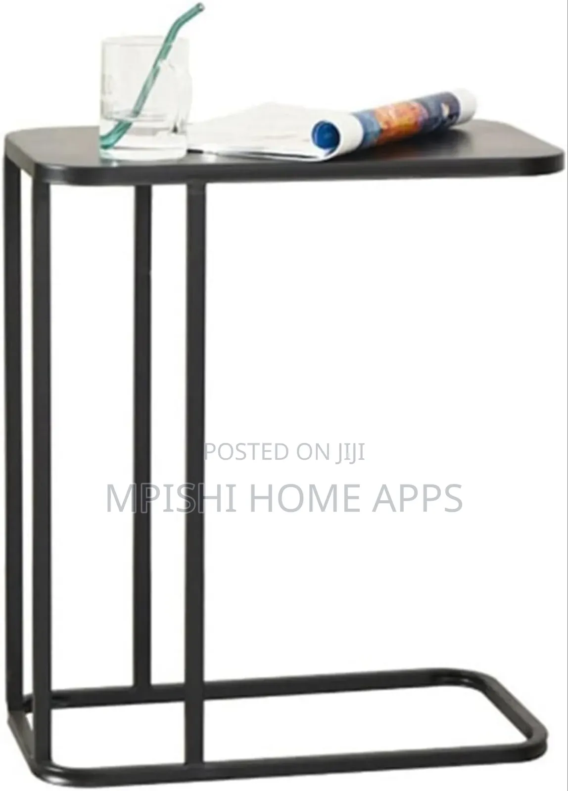 C-shaped Metal Sofa Side End Table