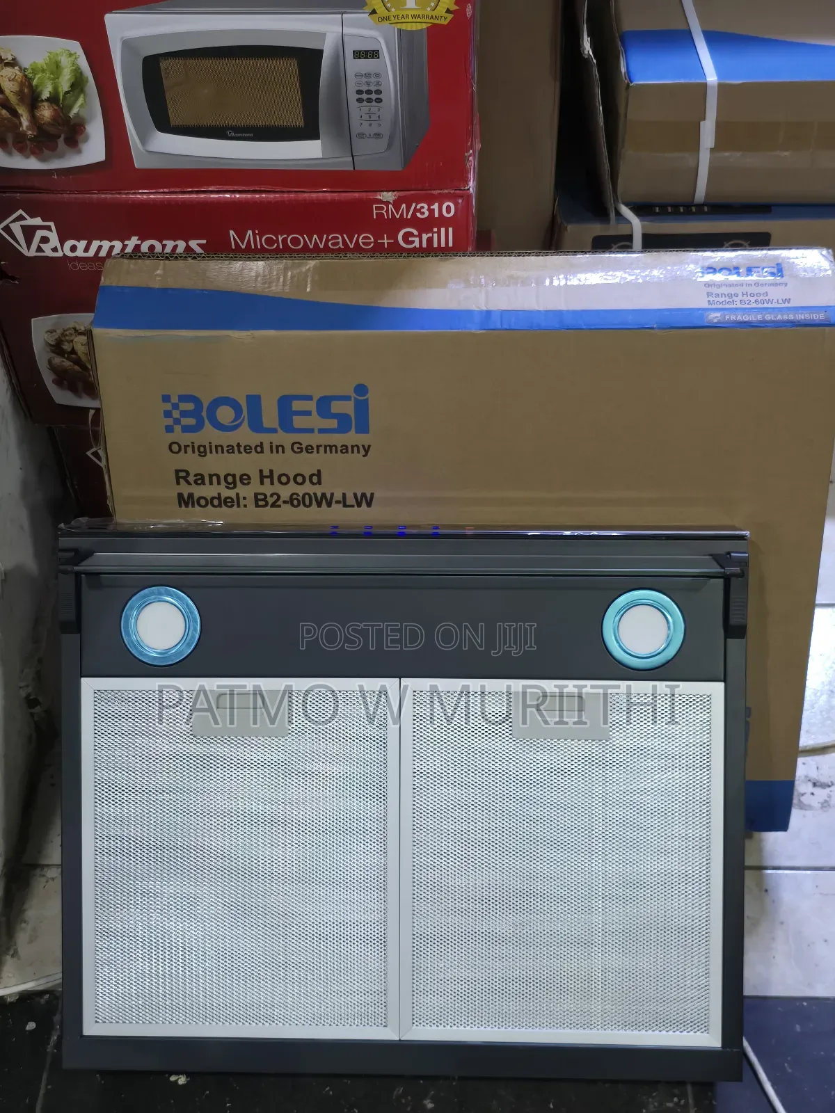 Bolesi Hood Smoke Extractor 60cm, Undercabinet B2-60w