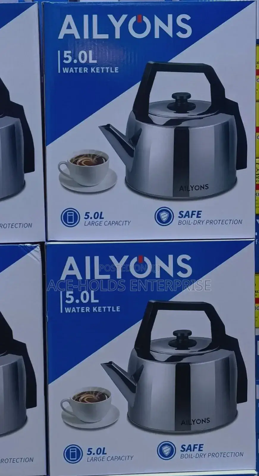 Ailyons 5.0 Litres Stainless Electric Water Kettle