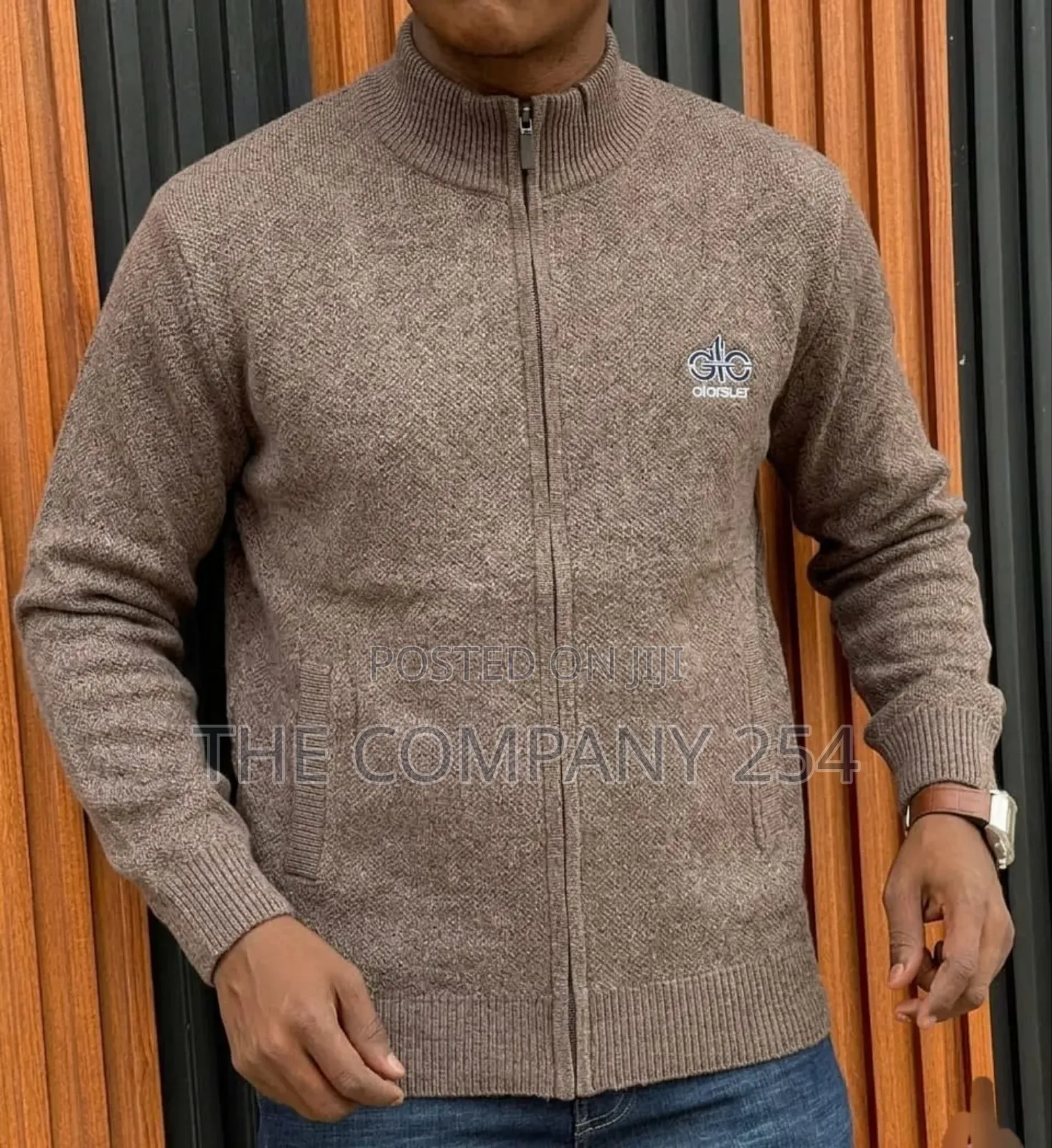 Quality Wollen Men Zipper Office Casual All Weather Sweater