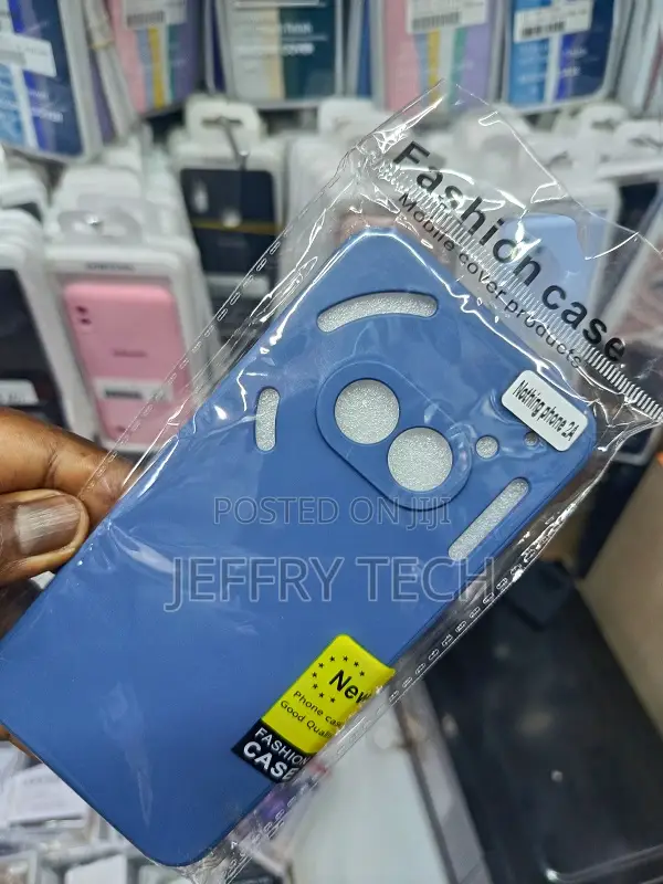 Blue Silicone Case Is Designed Specifica for the Nothing Phone (2a).